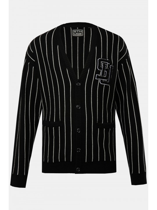 Ζακέτα ριγέ με λαιμόκοψη V