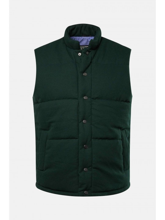 Γιλέκο υφασμάτινο με ζεστή επένδυση και όρθιο γιακά, JP1880