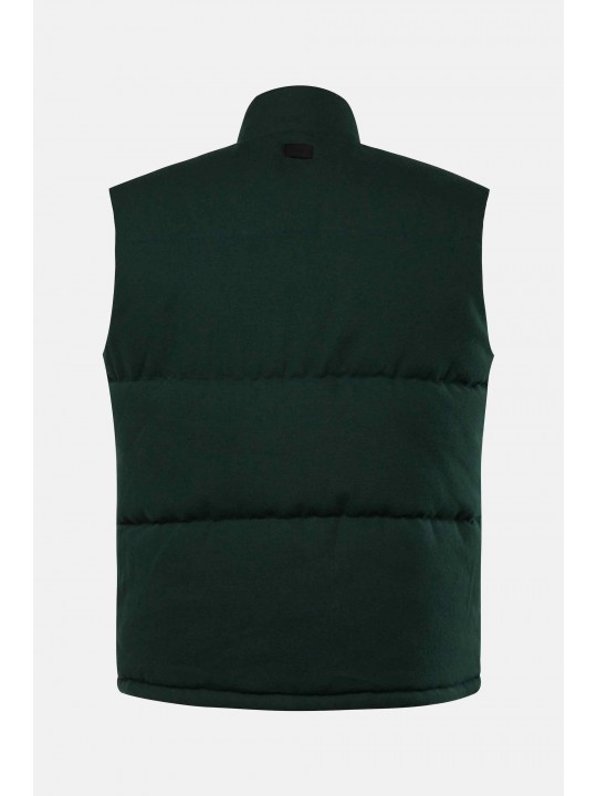 Γιλέκο υφασμάτινο με ζεστή επένδυση και όρθιο γιακά, JP1880