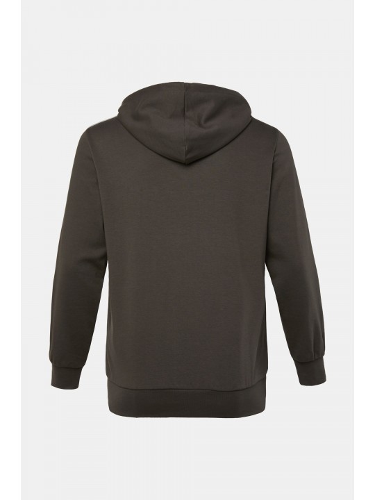 Ζακέτα με κουκούλα και ρίγες στα μανίκια