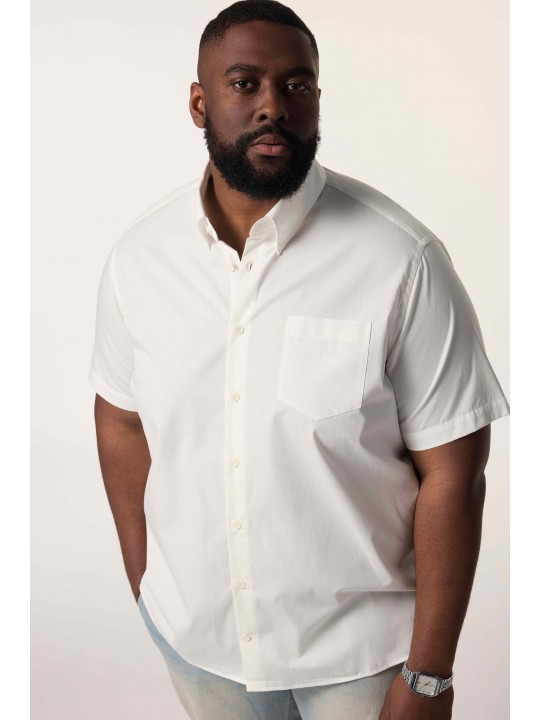 Πουκάμισο STHUGE κοντομάνικο, γιακάς με κουμπιά