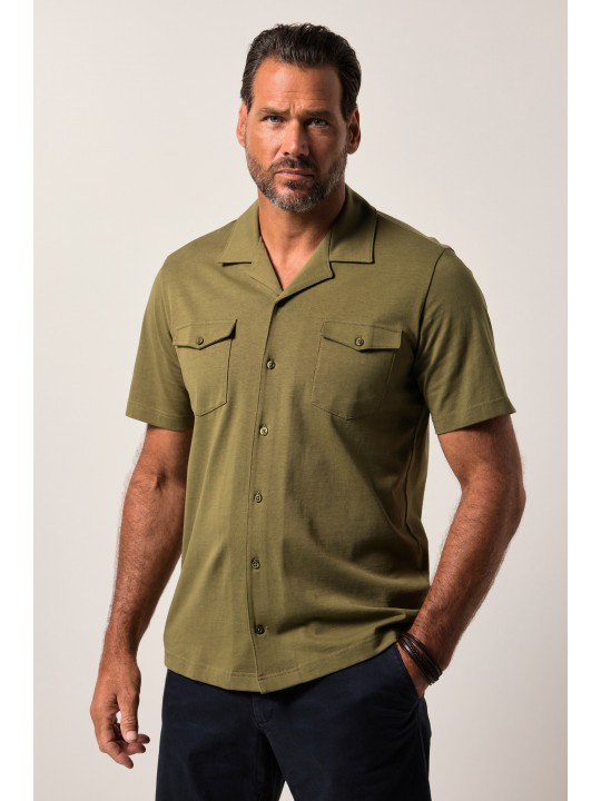 Πουκάμισο με τσέπες στο στήθος και κοντά μανίκια, JP1880