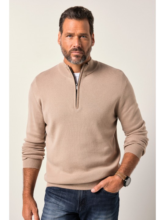 Πουλόβερ με λεπτή υφή και φερμουάρ, JP1880