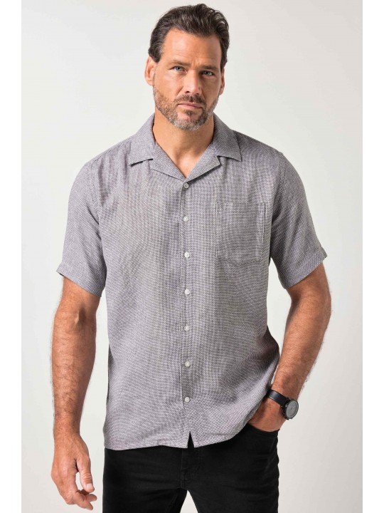 Πουκάμισο boxy fit με κοντά μανίκια, JP1880