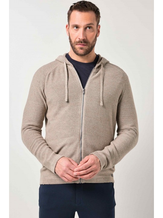 Ζακέτα με κουκούλα και τσέπες, JP1880