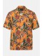 Πουκάμισο σε cuba fit με φλοράλ μοτίβο και κοντά μανίκια, JP1880