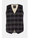 Γιλέκο καρό με φερμουάρ, JP1880