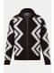 Ζακέτα με άνετη εφαρμογή και μοτίβο zig-zag, STHUGE