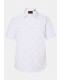 Πουκάμισο κοντομάνικο με γιακά Kent και minimal print, JP1880