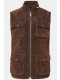Γιλέκο δερμάτινο, σουέτ με τσέπες στο στήθος, JP1880