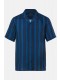 Πουκάμισο boxy fit, ριγέ, JP1880