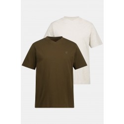 T-shirts, συσκευασία 2 τεμαχίων, με V λαιμόκοψη
