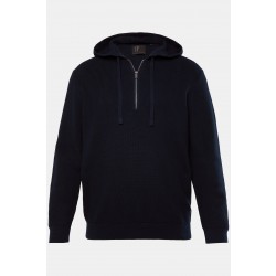 Πλεκτή μπλούζα hoodie, με κουκούλα, JP1880