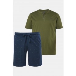 Πυτζάμες σετ με κουμπιά στη λαιμόκοψη, JP1880