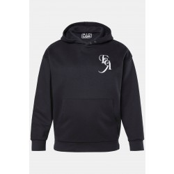 Μπλούζα φούτερ με κέντημα και κουκούλα, STHUGE