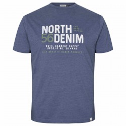 Μπλούζα κ/μ t-shirt με τύπωμα North 56denim